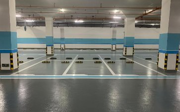汕尾御景壹號(hào)地下車庫(kù)地坪漆及交通