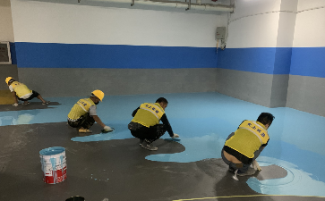 深圳平湖融湖中心城地下車庫(kù)地坪漆